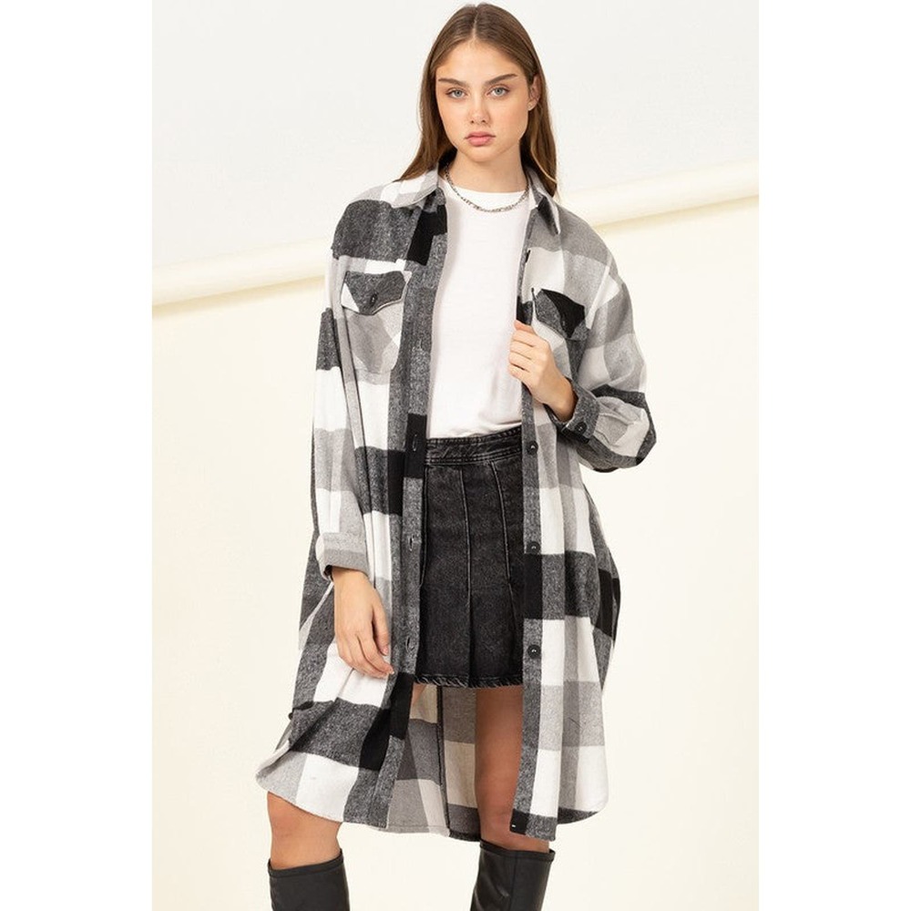 Trendy Throwback Checkered Shacket - image 1